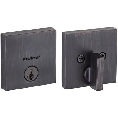 Kwikset Downtown Low Profile Single Cylinder Deadbolt with SmartKey