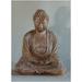 15" Sherwood Finished Meditating Buddha Outdoor Garden Statue