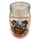 Disney Dining | 2021 Disney Parks Epcot Food & Wine Festival Mickey & Minnie Mason Jar Glass | Color: Red | Size: Os