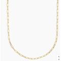 J. Crew Jewelry | J Crew T Bar Paper Clip Necklace | Color: Gold | Size: Os