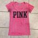 Pink Victoria's Secret Tops | Free! Pink Victoria’s Secret T-Shirt Size Xs Used | Color: Pink | Size: Xs