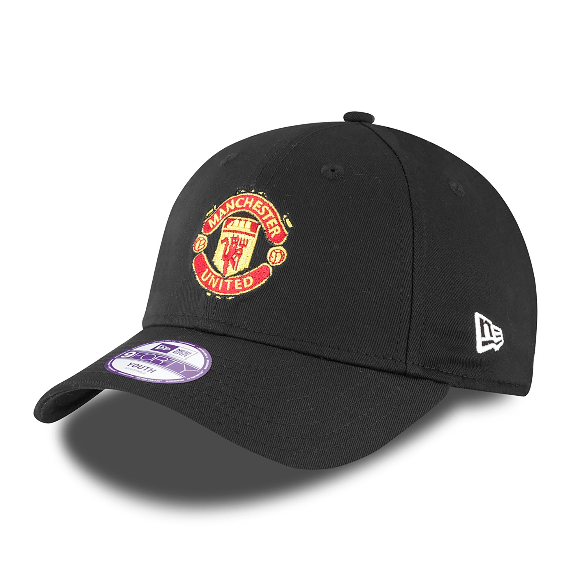 Manchester United New Era 9FORTY Adjustable Cap - Black - Kids Image