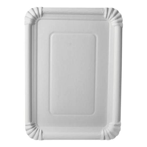 250 Pappteller eckig weiß – 21,5 x 29 cm weiß, Papstar, 21.5×29 cm