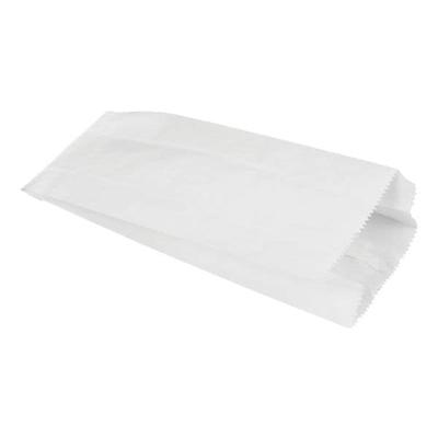 Papstar 1000 Papierfaltenbeutel gefädelt weiß - 35 x 13 x 7 cm weiß