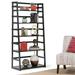 WYNDENHALL Normandy SOLID WOOD 63 inch x 30 inch Transitional Ladder Shelf Bookcase - 30"w x 15.9"d x 63"h