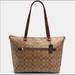 Coach Bags | Coach Gallery Tote In Signature Canvas | Color: Brown/Red | Size: Os