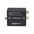 Amazon Basics – Audioadapter für digitales optisches Coax auf analoges RCA, 192 kHz, ABS, 2 x 1.61 x 1.02in