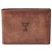 Men's Fossil Brown Texas Tech Red Raiders Leather Derrick Front Pocket Bifold Wallet