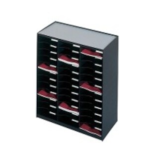 Paperflow Sortierstation aus Kunststoff 3 × 12 Fächer DIN A4 in Schwarz - 516-1038 Image