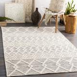 Gray 30 x 0.4 in Area Rug - Wade Logan® Latrissa Moroccan Handmade Flatweave Wool Charcoal/Cream Area Rug Wool | 30 W x 0.4 D in | Wayfair