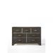 Rosdorf Park Tusculum 7 Drawer 58" W Dresser Wood in Gray | 37 H x 58 W x 16 D in | Wayfair 79511A70785A442D9C094242A35E0EDF