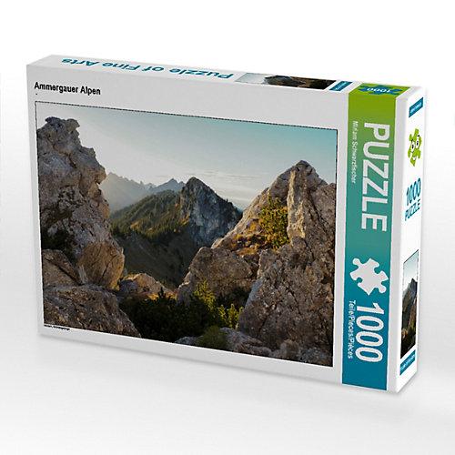 Puzzle CALVENDO Puzzle Ammergauer Alpen - 1000 Teile Foto-Puzzle glückliche Stunden Kinder