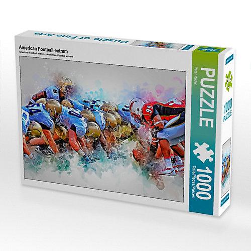 Puzzle CALVENDO Puzzle American Football extrem - 1000 Teile Foto-Puzzle glückliche Stunden Kinder