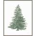 Floursack Holiday Tree by Danhui Nai Framed Canvas Wall Art