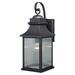 Cambridge 1-light Dusk-to-Dawn Bronze Outdoor Wall Lantern - 8-in. W x 21-in. H x 9.25-in. D