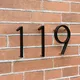 Numéro de maison flottant moderne étiquette de porte adresse de la maison boîte à leçons anciers