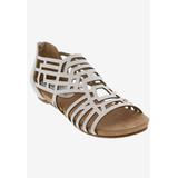 Wide Width Women's Nazareth Sandal by Bellini in White Nubuck (Size 7 1/2 W)