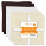 Flour Sack - Set of 6 Towels by Mu Kitchen in Multi Cafe