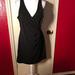 Jessica Simpson Dresses | Jessica Simpson Front Wrap Dress | Color: Black/Gold | Size: 12
