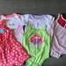 Disney One Pieces | Baby Girl Lot 3 To 6 Months One Piece Outfits | Color: Green/Red | Size: 3-6mb