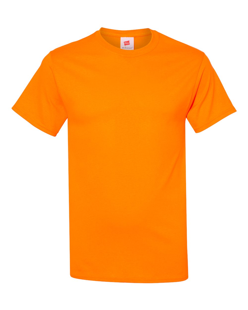 Hanes 5170 50/50 T-Shirt in Safety Orange size 4XL | Cotton Polyester