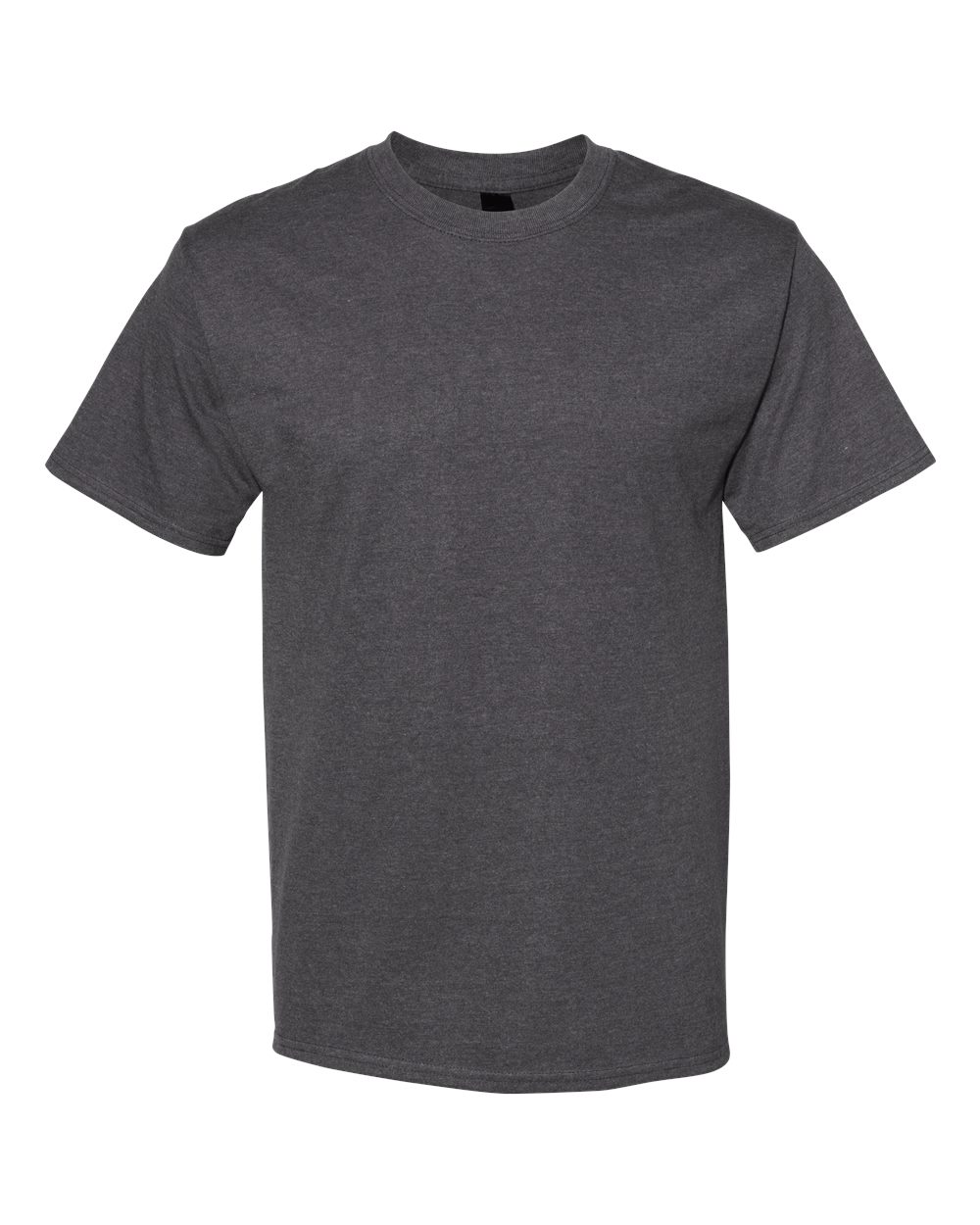 Hanes 5180 Beefy-T-Shirt - Cotton T-Shirt in Charcoal Heather size 4XL | Ringspun
