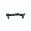 Buck Snort Lodge Wrapped Textured & Tied 3" Center to Center Cabinet Bar Pull Metal in Gray | 3.75 H x 0.5 W x 1.25 D in | Wayfair PL01143-5100