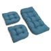 Darby Home Co Outdoor Seat Cushion Polyester in Green/Blue | 4.5 H x 42 W in | Wayfair 4441F80BF3D04B14A52C2173FF0E978C