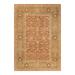 Overton Hand Knotted Wool Vintage Inspired Traditional Mogul Brown Area Rug - 6'3" x 8'10"