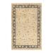 Overton Hand Knotted Wool Vintage Inspired Traditional Mogul Ivory Area Rug - 6'3" x 9'1"