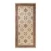 Overton Hand Knotted Wool Vintage Inspired Traditional Mogul Ivory Runner Rug - 6'1" x 13'1"