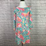 Lilly Pulitzer Dresses | Lilly Pulitzer Linden Shift Dress Xs Peel N Eat | Color: Blue/Pink | Size: Xs