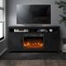 Gracie Oaks Baljinder TV Stand for TVs up to 65" w/ Fireplace Included Wood in Gray | 29 H in | Wayfair 9E395E82A9614EA1B7B680FB7D09B78B