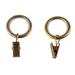 Symple Stuff Widmer Curtain Rings in Yellow | 1.31 H x 1.3125 W x 1.3125 D in | Wayfair DB4526B5243D41249AE4AA9462F66D1A