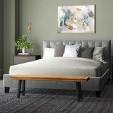 Latitude Run® Brimin Tufted Low Profile Platform Bed Upholstered/Linen in Gray | 35.8 H x 63 W x 86 D in | Wayfair A797F8BD1A024305ABC1120E6CFFBBF0