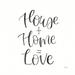 Andover Mills™ Home Sweet Home III BW by Jenaya Jackson - Unframed Textual Art Print on Canvas in Black/White | 20 H x 20 W x 1.25 D in | Wayfair