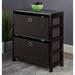 Ebern Designs Arlowene 29.21" H x 25.2" W x 11.22" D Shelving Unit Wood in Brown | 29.21 H x 25.2 W x 11.22 D in | Wayfair