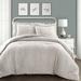 Willa Arlo™ Interiors Apollo Standard Cotton Reversible Comforter Set Polyester/Polyfill in Gray | King Comforter + 2 Shams | Wayfair