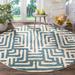 Blue/White 79 x 0.31 in Indoor Area Rug - Foundry Select Allenby Geometric Ivory/Light Blue/Yellow Area Rug Polypropylene | 79 W x 0.31 D in | Wayfair