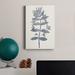 Winston Porter Navy Botanicals III Premium Gallery Wrapped Canvas - Ready To Hang Canvas, in Blue/Green/Indigo | 48 H x 32 W x 1 D in | Wayfair