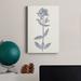 Winston Porter Navy Botanicals V Premium Gallery Wrapped Canvas - Ready To Hang Canvas, in Blue/Indigo/Pink | 18 H x 12 W x 1 D in | Wayfair