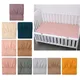 Drap de lit universel en coton pour bébé 10 couleurs 125x70cm protège-matelas pour garçons et