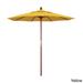 Port Lavaca 7.5ft Round Sunbrella Wooden Patio Umbrella by Havenside Home, Base Not Included