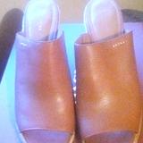 Coach Shoes | Coach Wedge Shoes | Color: Cream/Tan | Size: 10