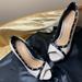 Jessica Simpson Shoes | Jessica Simpson “Eileen” Peep Toe Pump Size 7.5m!! | Color: Black/White | Size: 7.5