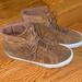 Polo By Ralph Lauren Shoes | Brown Sneakers Suede Polo High Top Sneakers With Fringe | Color: Brown | Size: 7