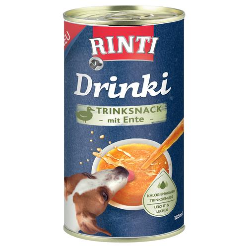 6x 185ml RINTI Drinki mit Ente Ergänzungsfutter Hund