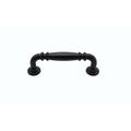 Buck Snort Lodge Traditional 3" Center to Center Cabinet Arch Pull Metal in Black | Wayfair PL01654-MTBK