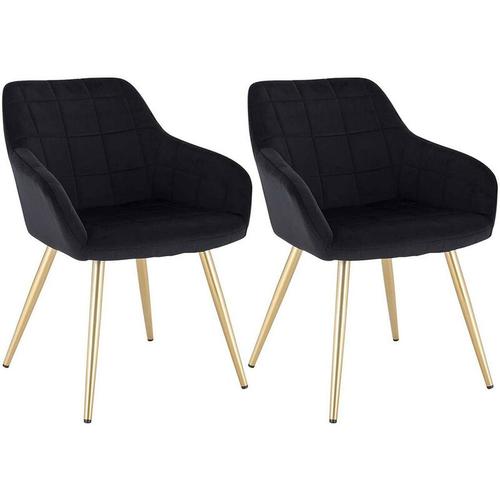 2 x Esszimmerstühle 4er Set Esszimmerstuhl Küchenstuhl Polsterstuhl Design Stuhl mit Armlehnen, mit