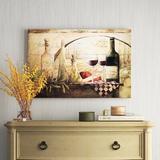 Lark Manor™ Tuscan Vineyard Wine - Graphic Art Print on Canvas in Brown/Red | 16 H x 24 W x 1.25 D in | Wayfair FDLL7371 43939265